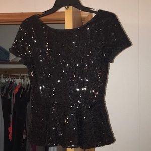 Sequin Black top